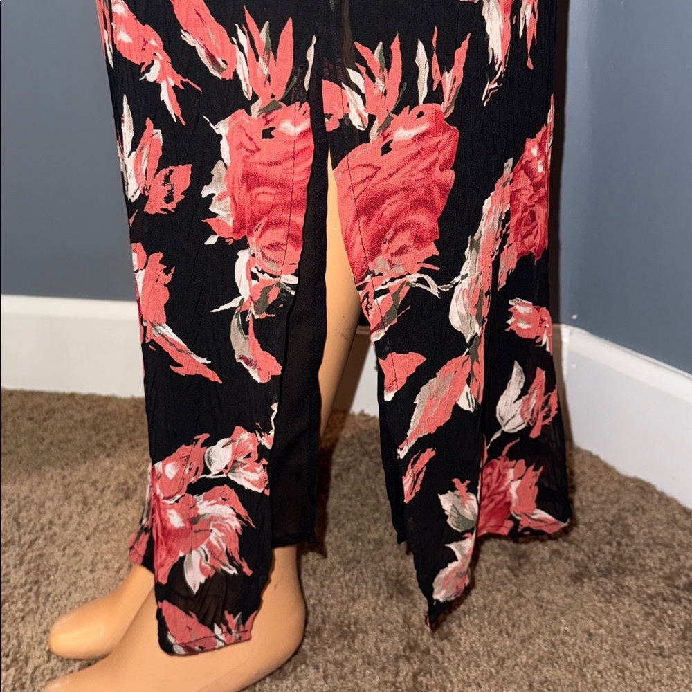 Style & Co Black Floral Maxi Skirt | Size 6 - Picture 3 of 5